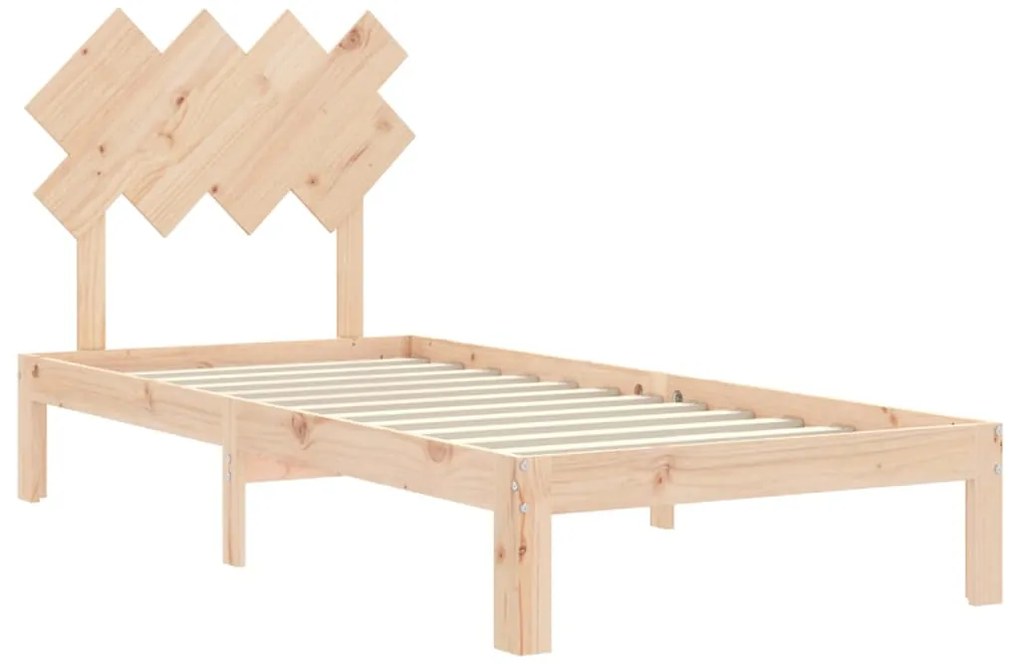 Cama sem colchão 90x200 cm madeira de pinho maciça