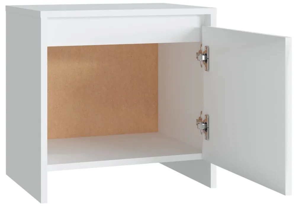 Mesa de cabeceira 2 pcs derivados de madeira cinza cimento