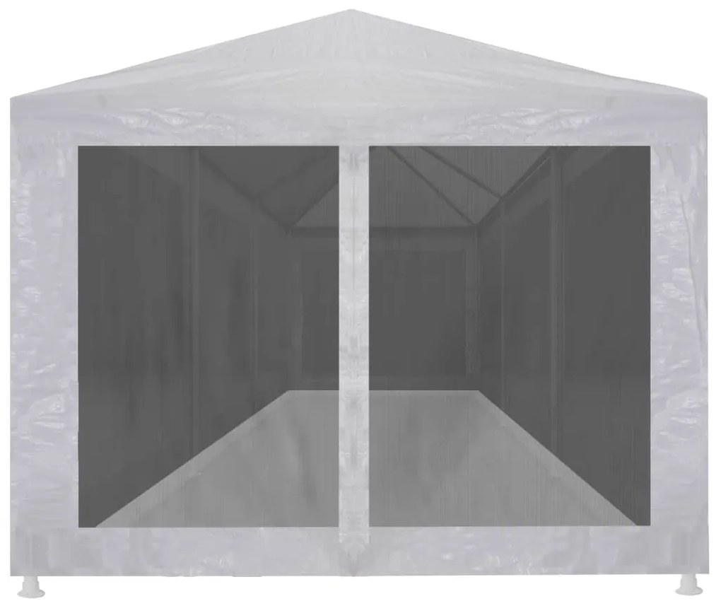 Tenda para festas com 8 paredes laterais em rede 9x3 m