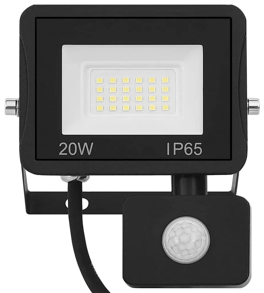 Projetor c/ iluminação LED e sensor 20 W branco quente