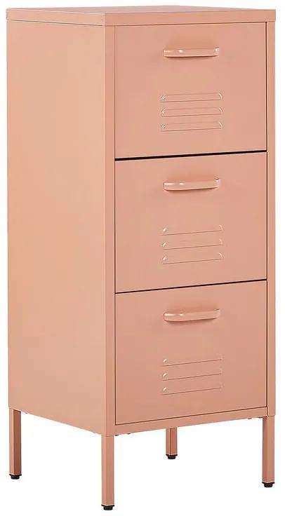 Arquivador metálico rosa 43 x 40 cm WOSTOK Beliani