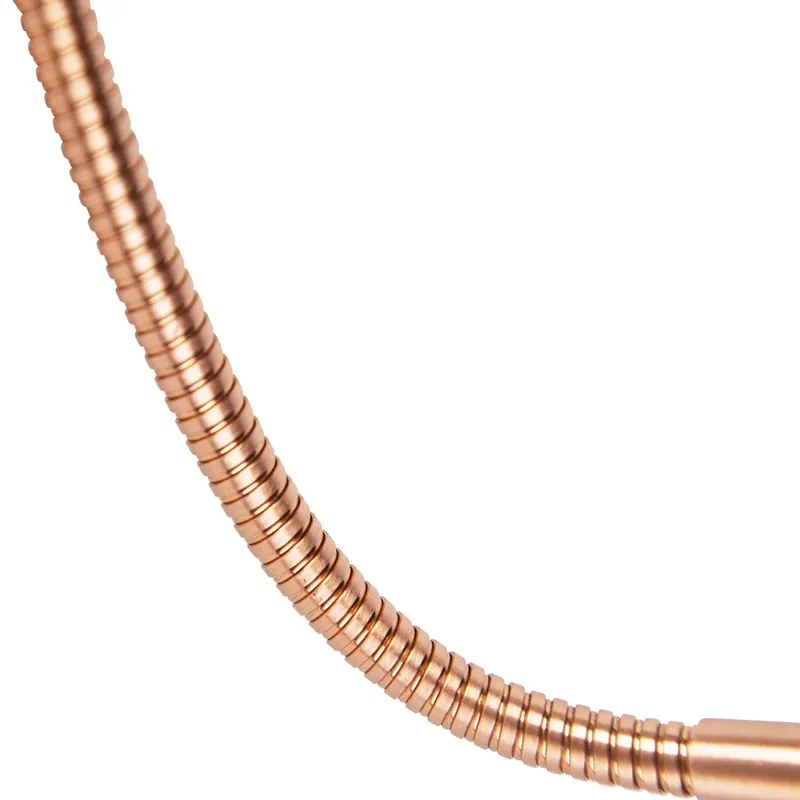 Candeeiro de parede moderno em cobre com braço flexível - Brescia Combi