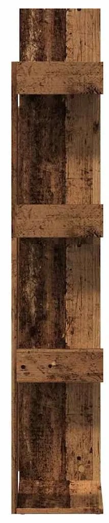 Estante 48x25,5x140 cm contraplacado madeira velha