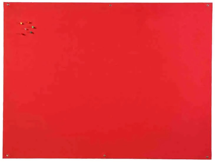 Quadro Expositor Feltro Retardador de Chama 120x150cm Vermelho S/ Moldura