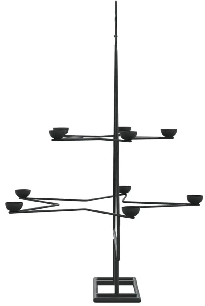 Árvore de Natal para decoração 75 cm metal preto
