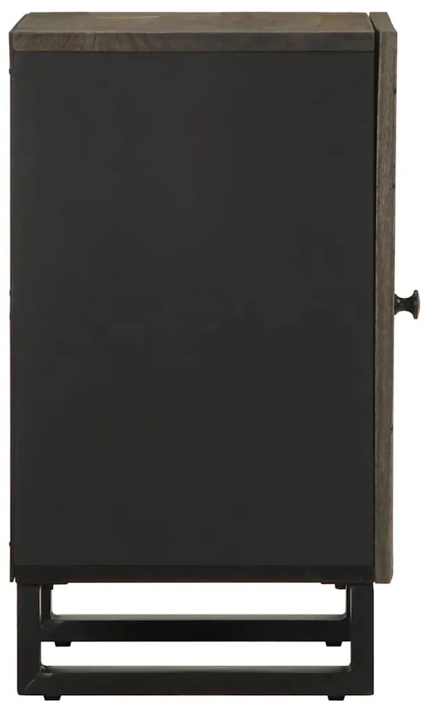Armário de casa de banho 38x33x58 cm mangueira maciça preto