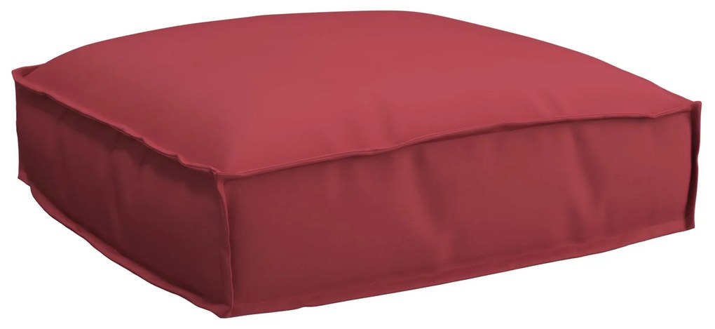 Conjunto de Almofadas para Palete 2 Peças Vermelho Vinho Tecido Oxford