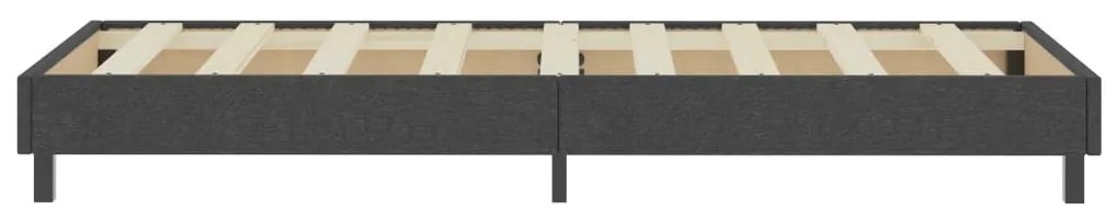 Cama boxspring 100x200 cm tecido cinzento