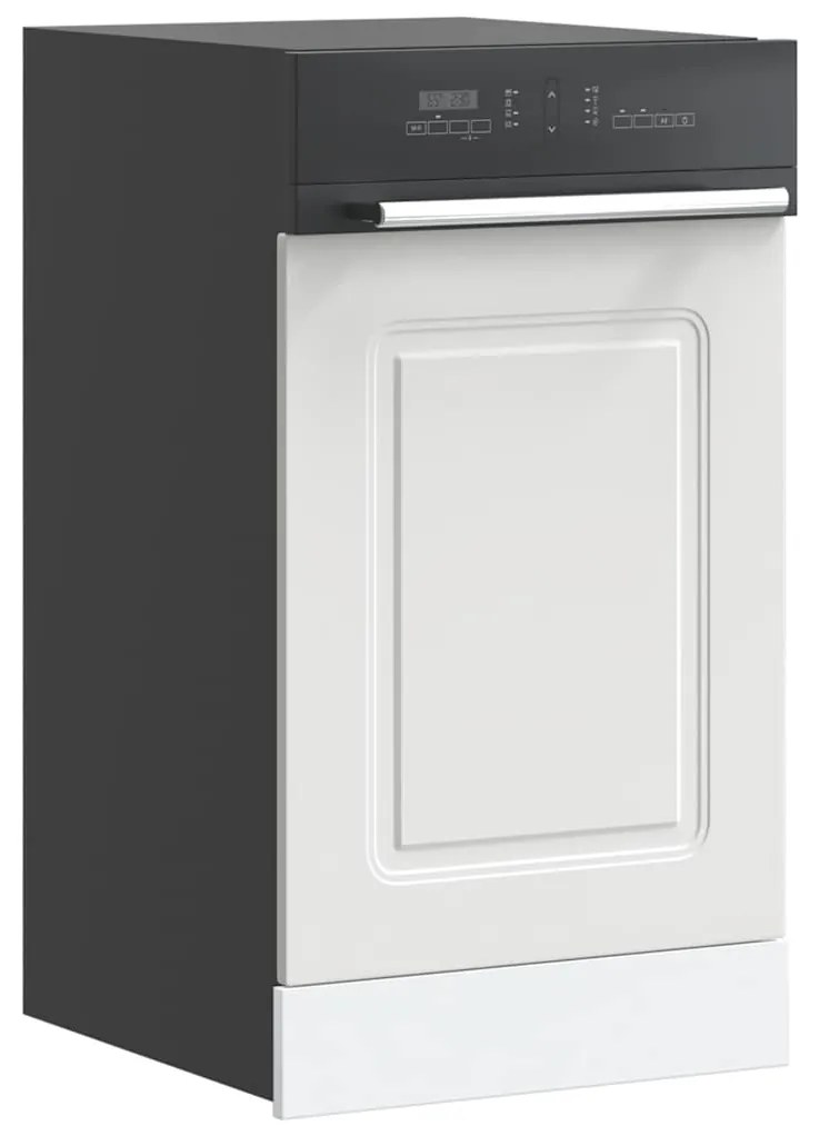 vidaXL Painel máquina lavar louça Kalmar 45x1,5x67 cm branco