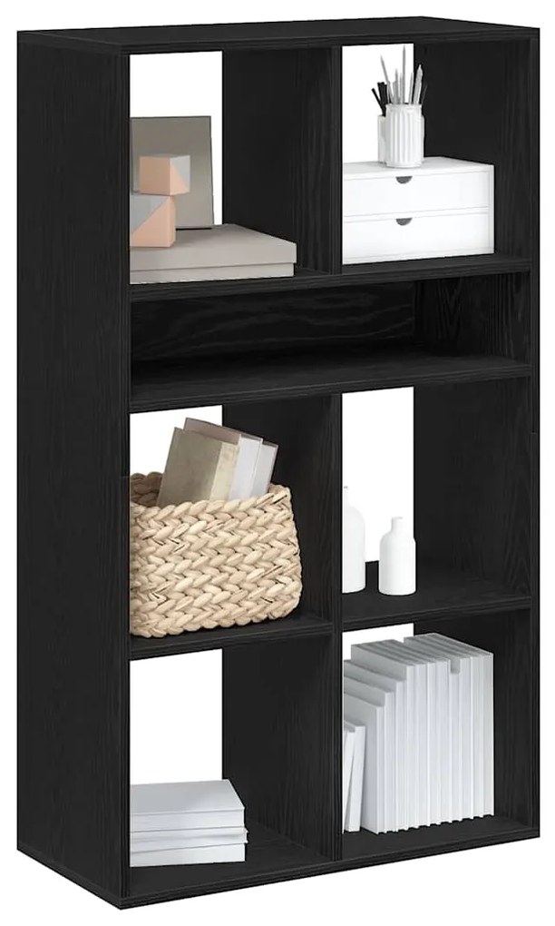 Estante preto 66x31x112 cm derivados de madeira