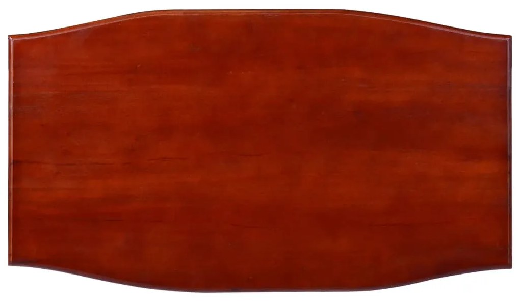 Mesa de centro clássica 90x50x40 cm mogno maciço castanho