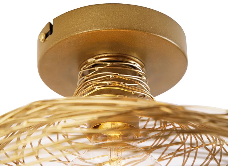 Candeeiro de teto design dourado - Sarella Design