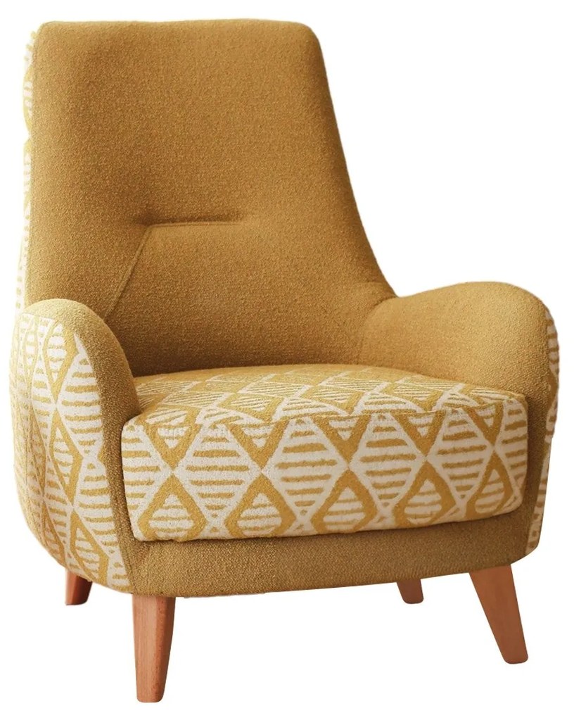 Cadeira Wing Aztek – Amarela – 75x95x88 cm