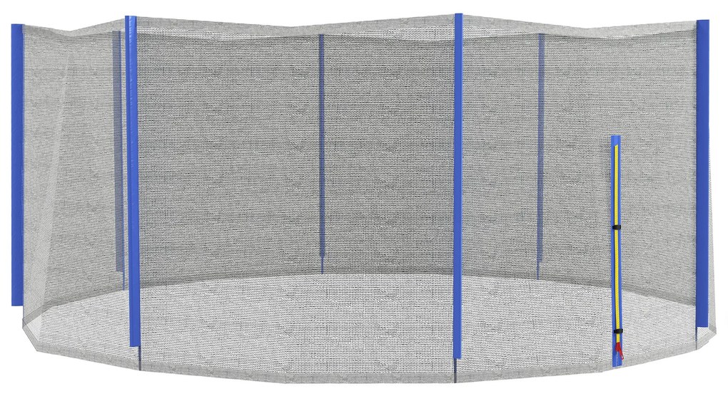 Sportnow Rede de Substituição para Trampolins Ø 426 cm 8 Postes Retos Rede de Segurança para Trampolins Entrada com Zíper | Aosom Portugal