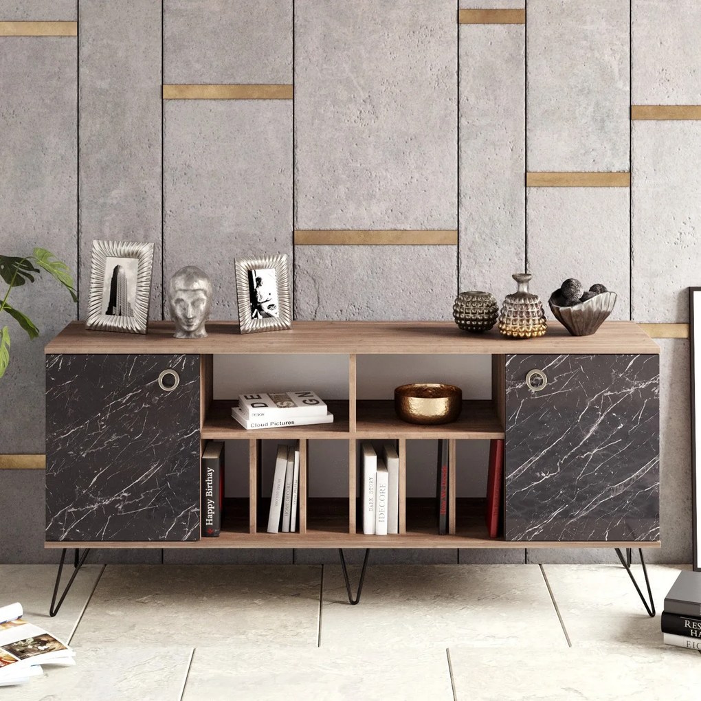 Console Lorenz – Walnut Black – 180x78,6x44,8 cm