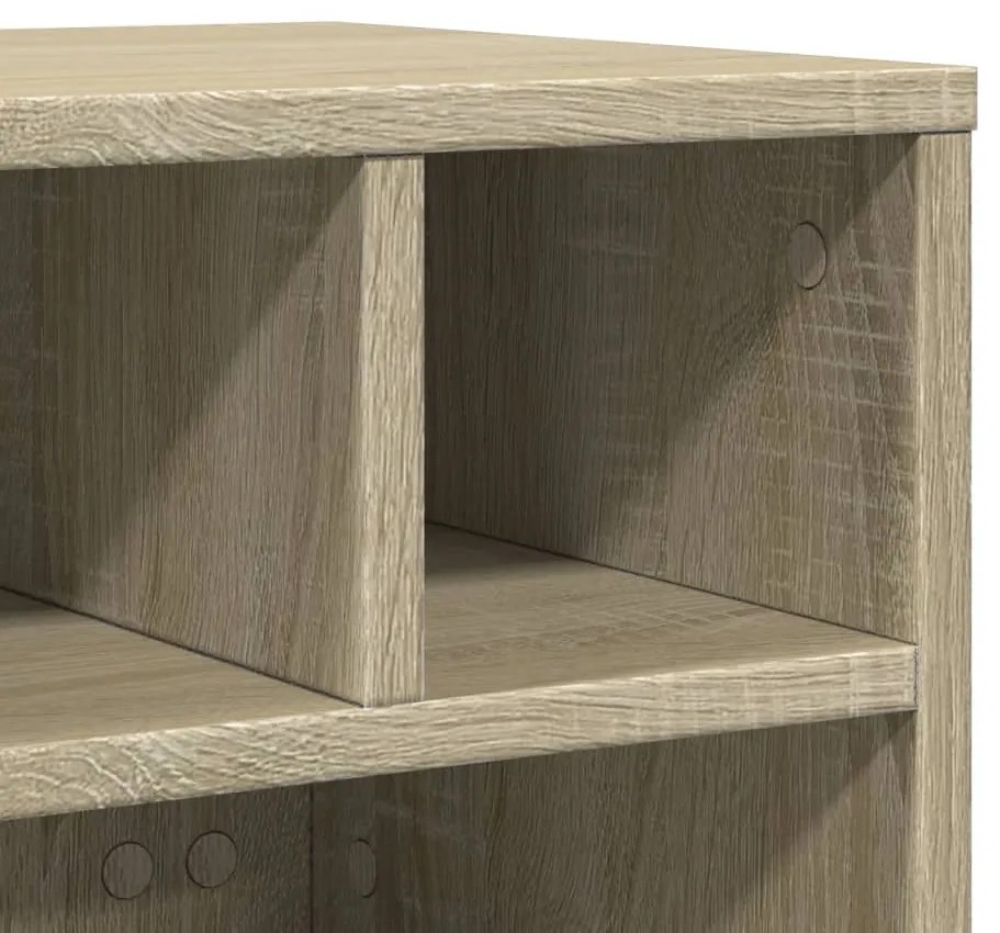 Suporte para impressora com rodas 41x32x34,5 cm carvalho sonoma