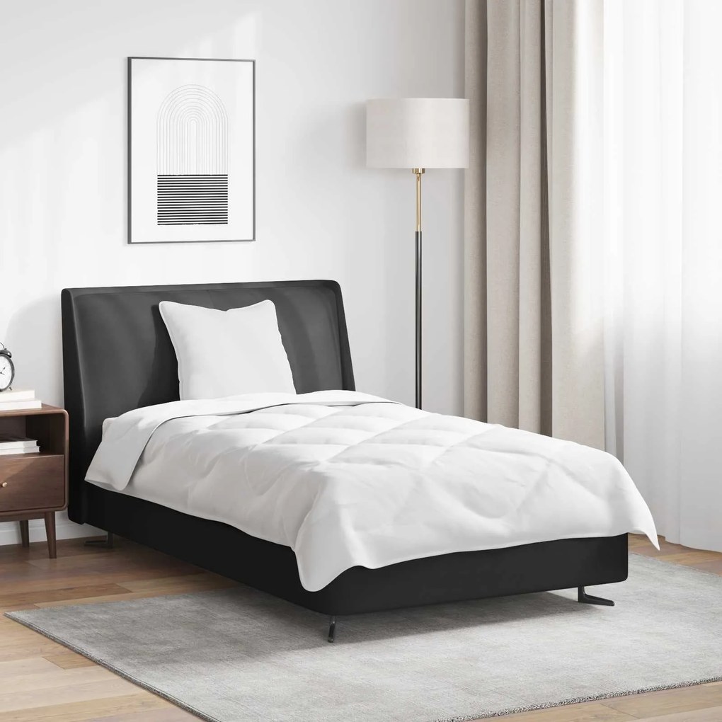 vidaXL Edredão com travesseiro 2 pcs Branco Microfibra