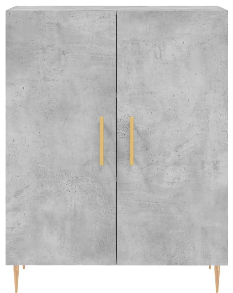 Aparador 69,5x34x90 cm madeira processada cinza cimento