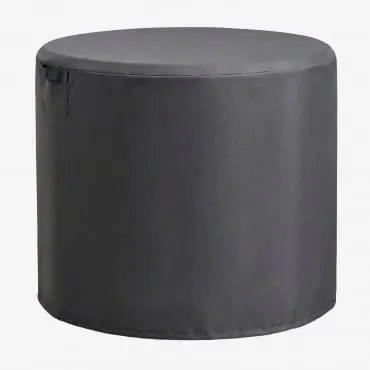 Capa Protetora Para Mesa De Jardim Redonda Otley Cinza Antracite & Ø105 Cm - Sklum