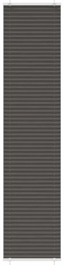 vidaXL Preto Plissada Cega 40x200 cm Largura Tecido 39,4 cm Poliéster