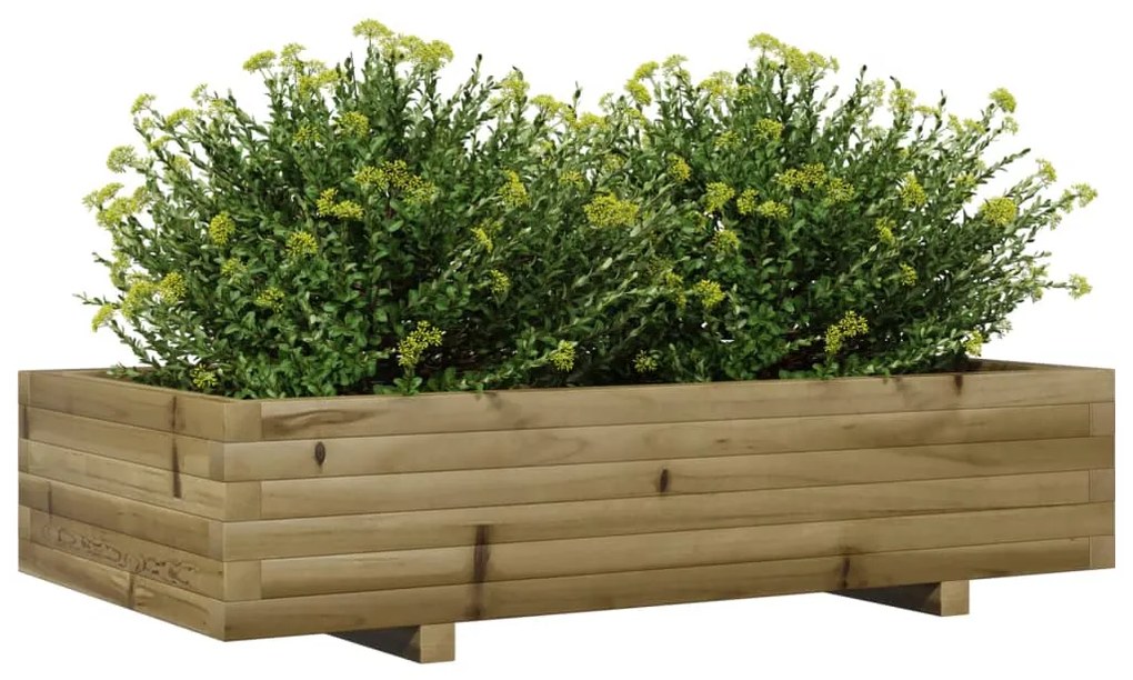 Vaso/floreira de jardim 110x60x26,5 madeira de pinho impregnada