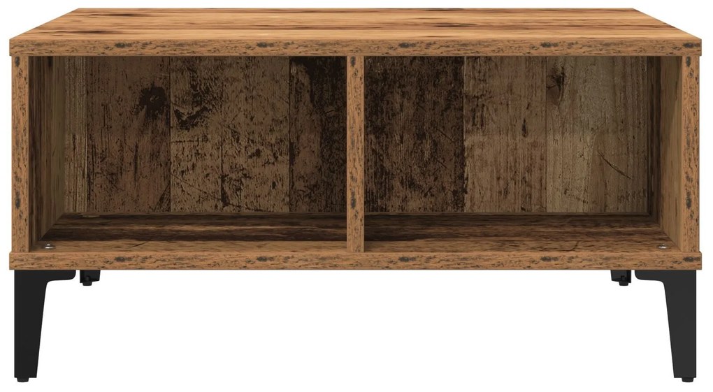 Mesa de Cafe da vidaXL Madeira Antiga 60x60x30 cm Madeira Engenharia