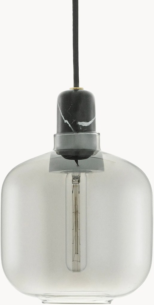 Candeeiro suspenso pequeno em mármore Amp
