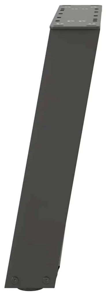 Pés para mesa de centro em forma de U, 2 peças, antracite, 38x(42-43)