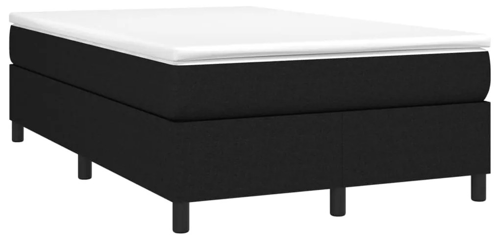 Estrutura de cama sem colchão 120x200 cm tecido preto