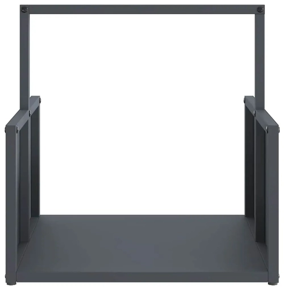 Suporte para lenha 40x40x40 cm aço laminado a frio antracite