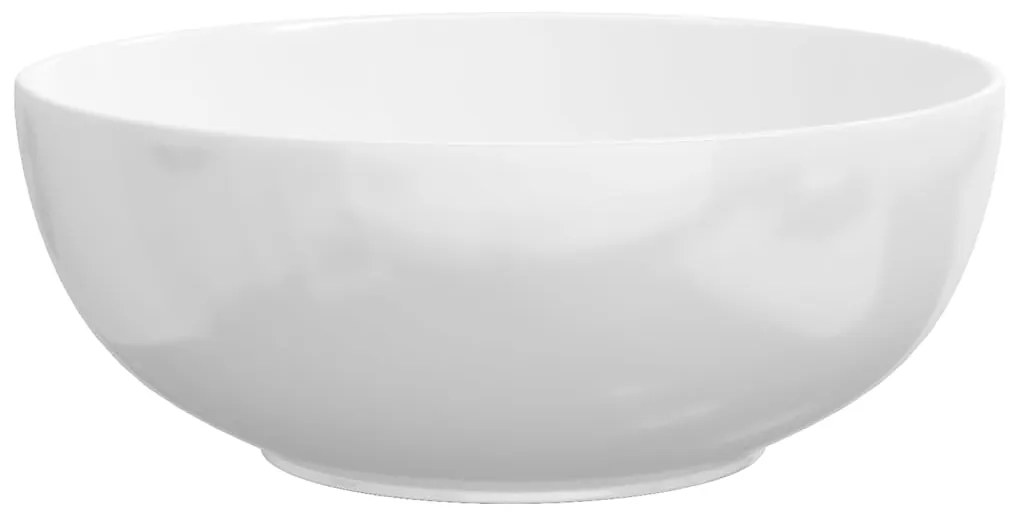Lavatório redondo 44x17 cm cerâmica branco
