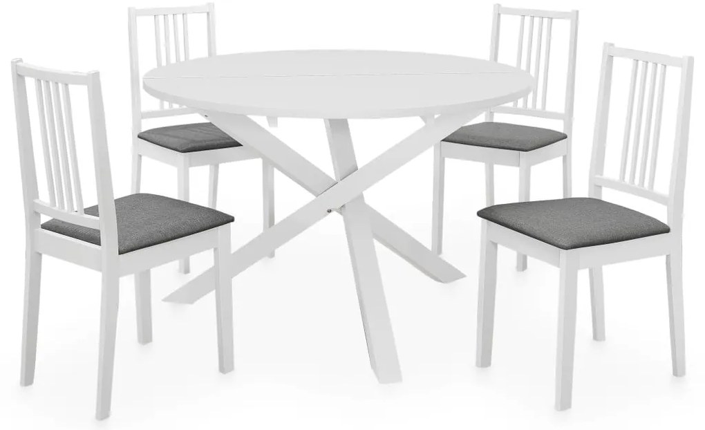 5 pcs conjunto de jantar MDF branco