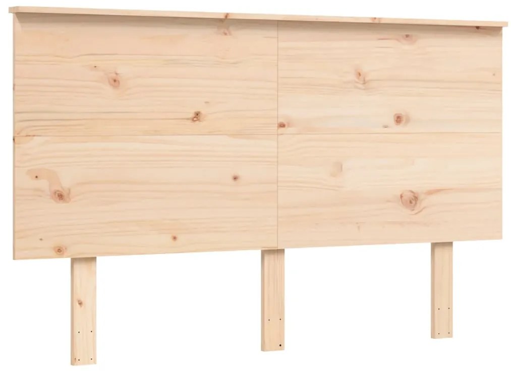Cama sem colchão 140x190 cm madeira de pinho maciça
