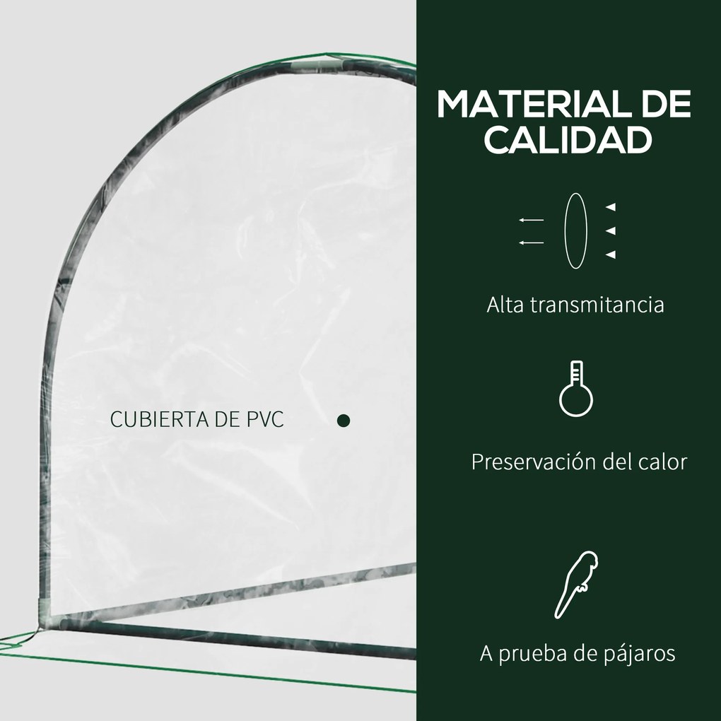 Estufa 200x100x80cm para Jardim Terraço Cultivo de Plantas Estufa com