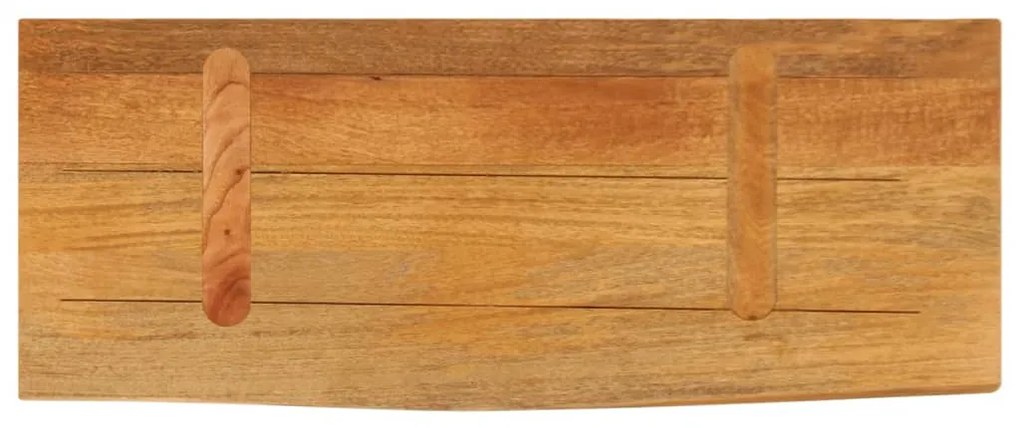 Tampo de mesa c/ borda viva 70x20x3,8 cm mangueira maciça