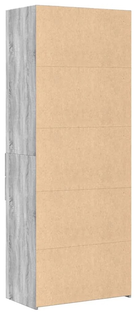 Armário alto 70x42,5x185 cm derivados madeira cinzento sonoma
