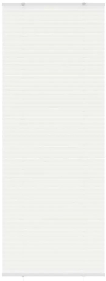 vidaXL Branco Plissada Cega 80x200 cm Largura Tecido 79,4 cm Poliéster