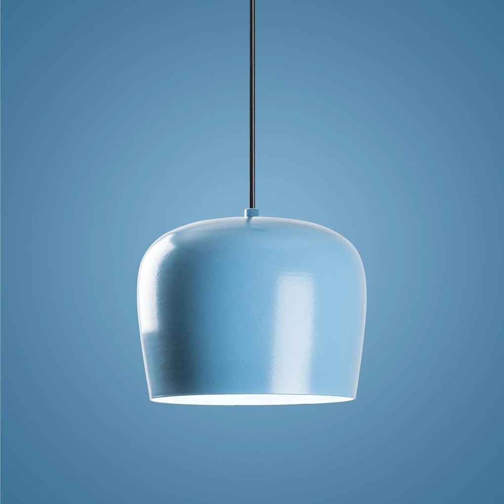 Candeeiro Suspenso Yozgat – Azul Claro – Ø45 cm