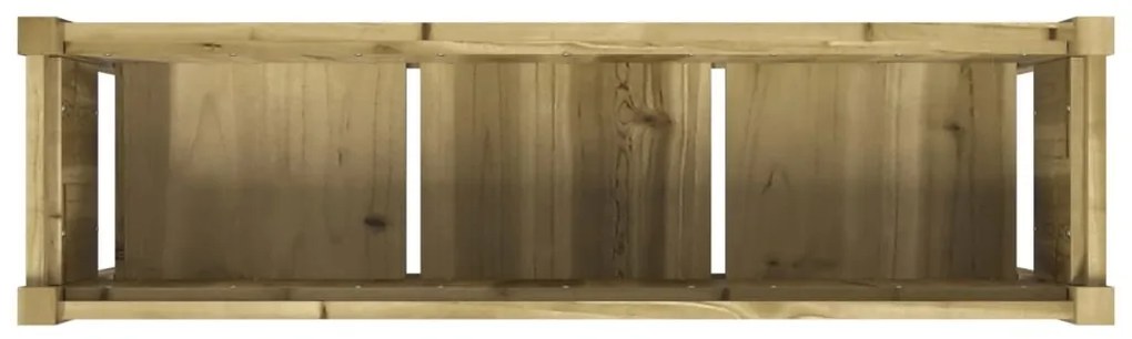 Vasos/floreiras de jardim com pernas 2 pcs pinho impregnado