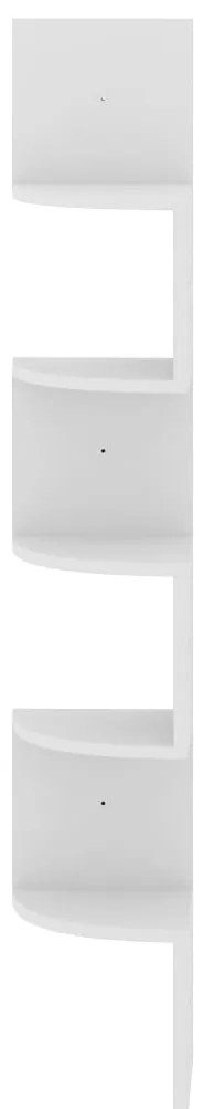 Estante de canto p/ parede derivados de madeira branco