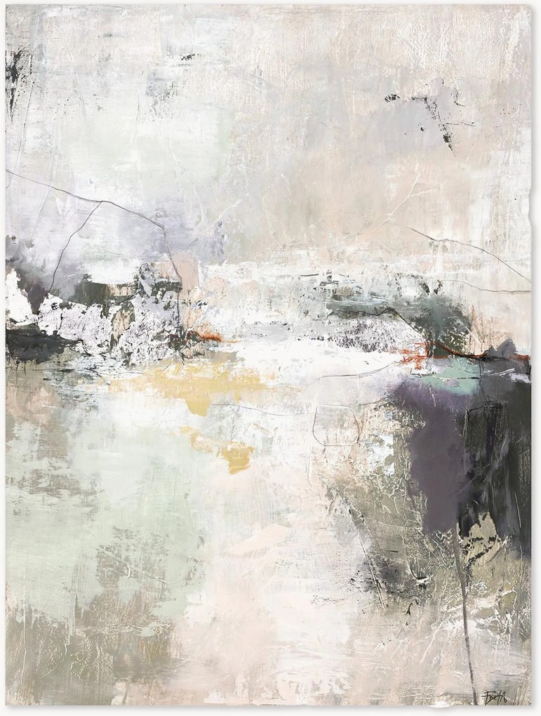 Tela pintada à mão Garden