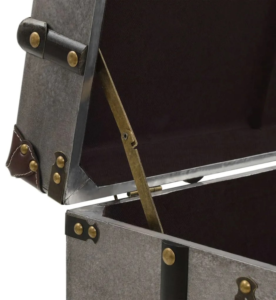Mesa de centro em MDF e alumínio 102x51x47,5 cm