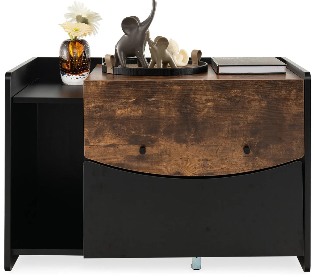 Cama para gatos com estrutura de metal e estrutura em torre de 47 polegadas de altura, preta