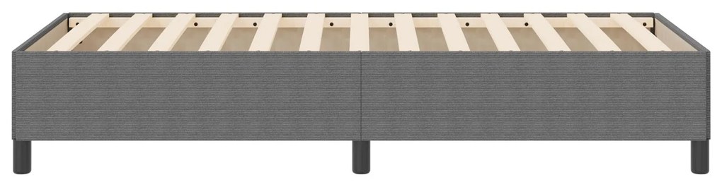 Estrutura de Cama vidaXL Cinzento-claro 90x200 cm Tecido de Corduroy