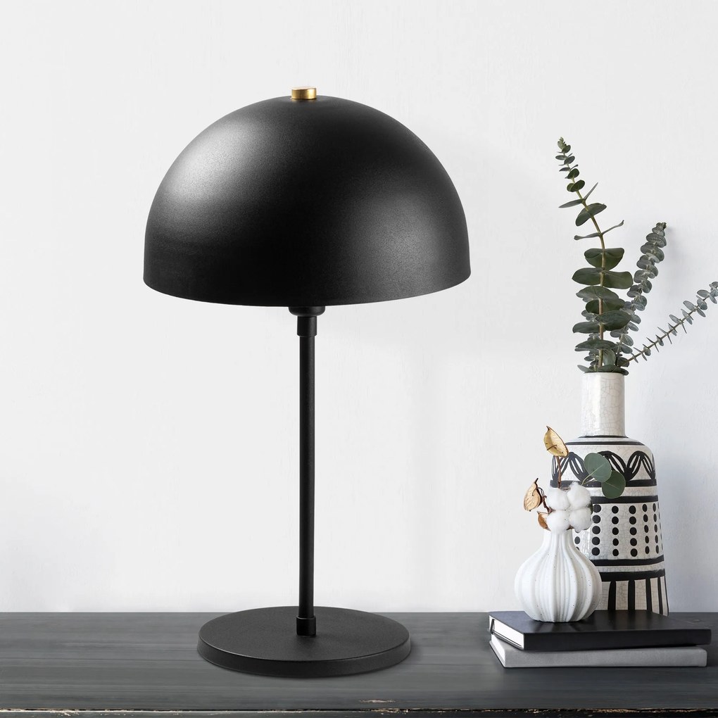 Candeeiro de Mesa Varzan – Preto Antique – 28 x 28 x 50 cm