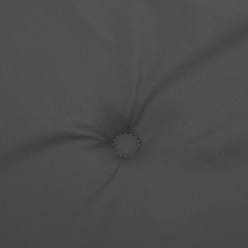 Almofadão p/ banco jardim 200x50x7cm mesclado tecido antracite