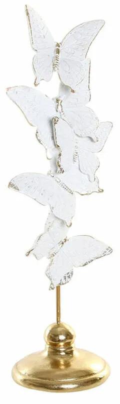 Figura Decorativa DKD Home Decor Branco Resina Borboleta (10 x 10 x 34 cm)