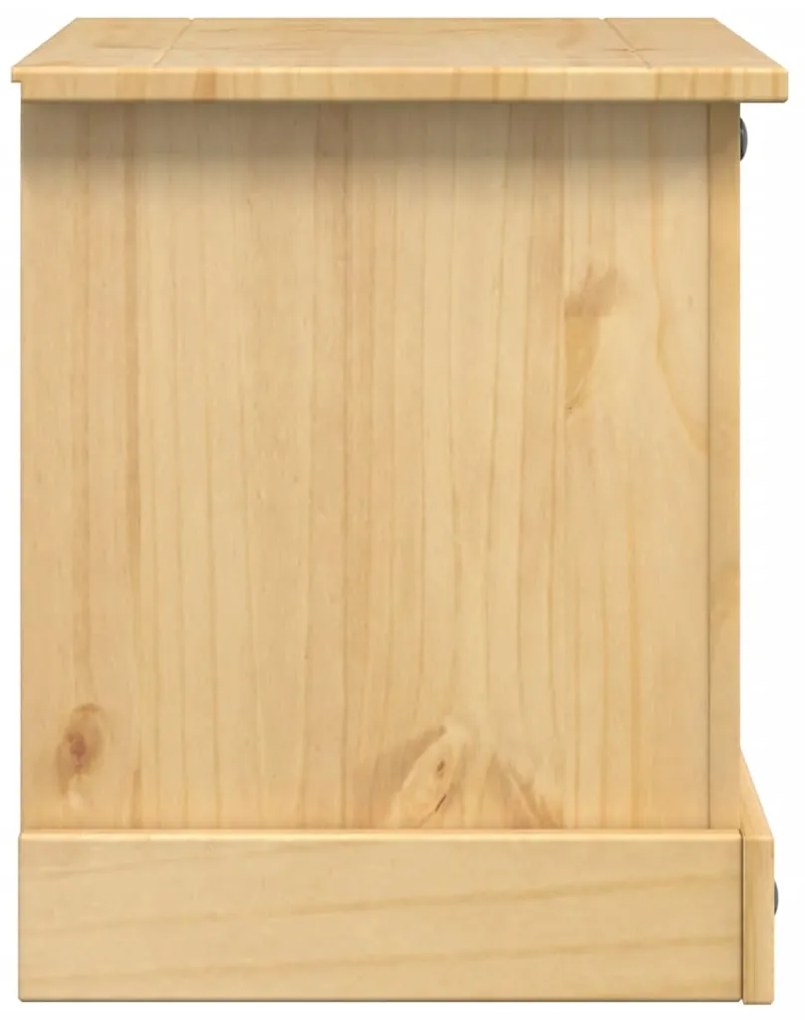 Mesa de cabeceira Corona 53x39x50 cm madeira de pinho maciça
