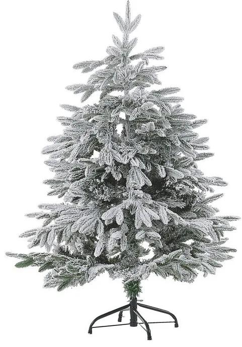 Árvore de natal com efeito de neve 120 cm branca BASSIE Beliani