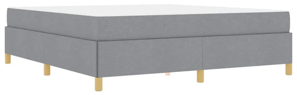 Cama Box Outros Cinza claro e Branco 180 x 200 cm tecido